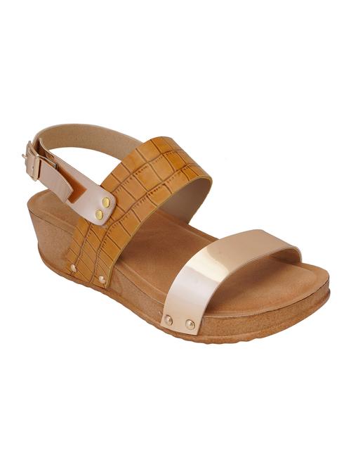 tan back strap wedges - 16869467 - Very Small Image - 1