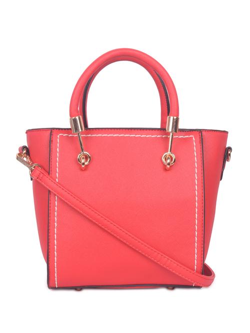 red leatherette (pu) handbag - 16869910 - Very Small Image - 1