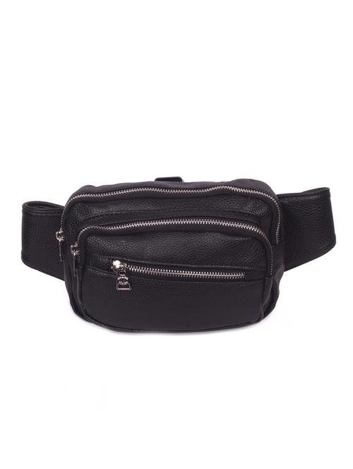black leatherette (pu) sling bag - 16869929 - Very Small Image - 1