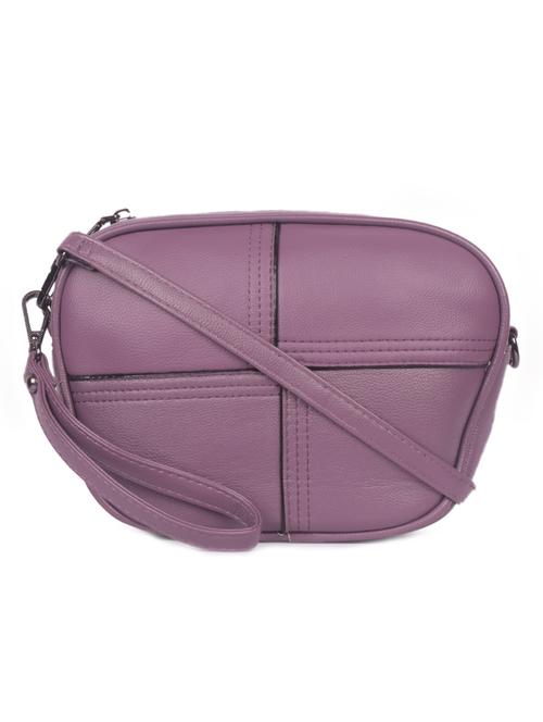 purple leatherette (pu) sling bag - 16869940 - Very Small Image - 1