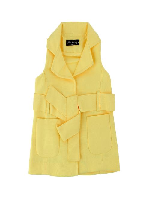 yellow cotton regular jackets - 16870972 - Very Small Image - 1