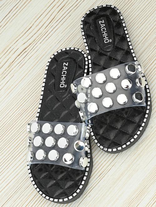 black slides flip flops - 16871723 - Very Small Image - 1