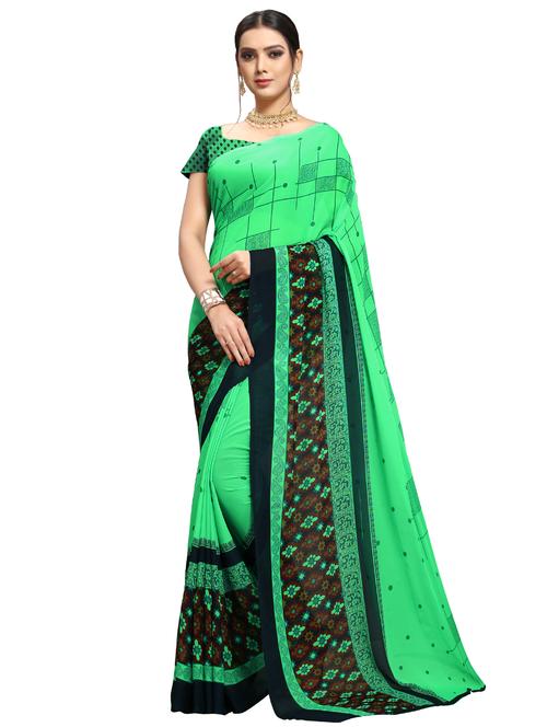 geometric printed saree - 16872822 - Very Small Image - 1