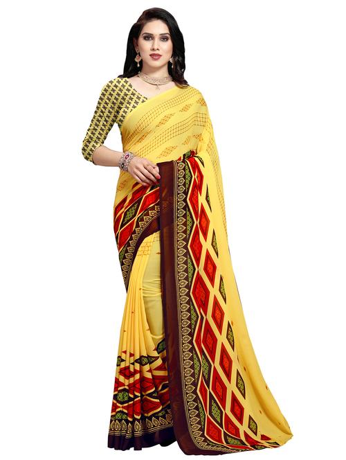 geometric printed saree - 16872824 - Very Small Image - 1