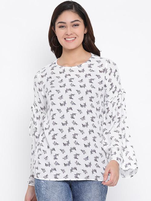 bell sleeves floral top - 16873128 - Very Small Image - 1