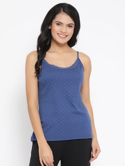 lace detail polka dot camisole - 16873454 - Very Small Image - 1