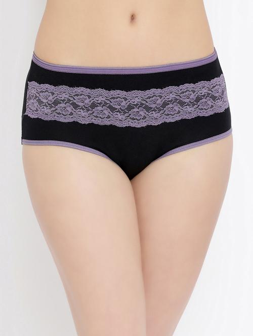 high rise lace detail hipster panty - 16873598 - Very Small Image - 1
