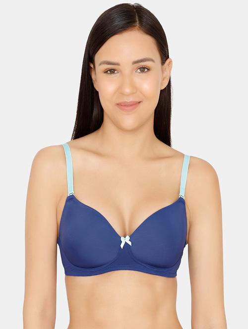 bow patch solid t-shirt bra - 16873647 - Very Small Image - 1