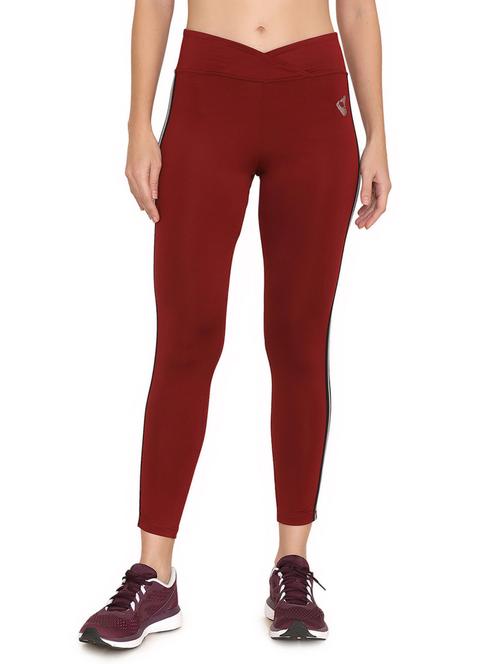 high rise side taped leggings - 16874339 - Very Small Image - 1