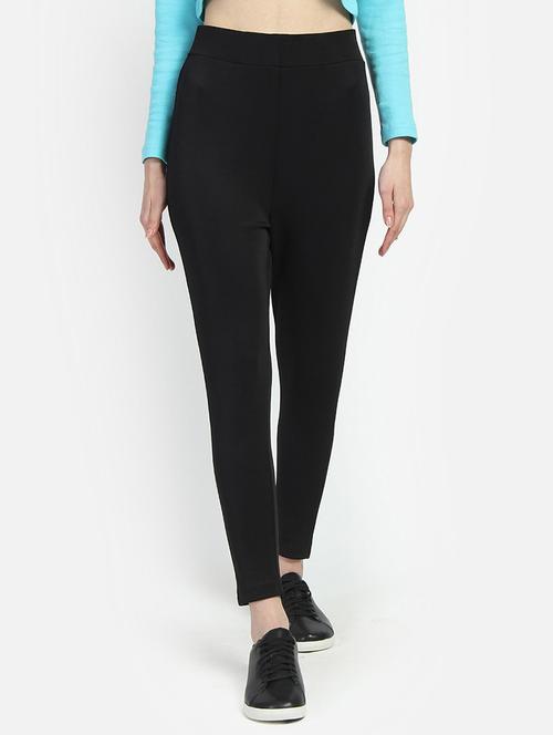 black polyester jeggings - 16874343 - Very Small Image - 1