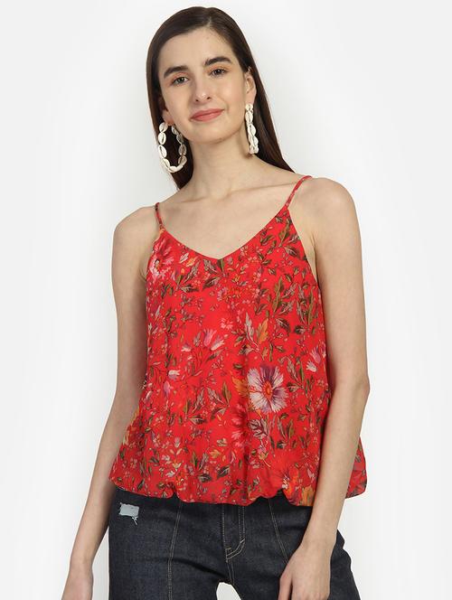 cami neck floral top - 16874357 - Very Small Image - 1
