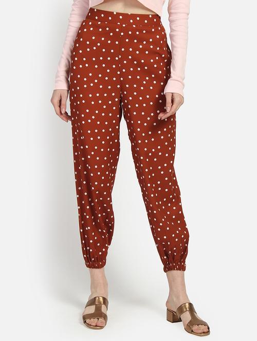 high rise polka dot joggers - 16874431 - Very Small Image - 1