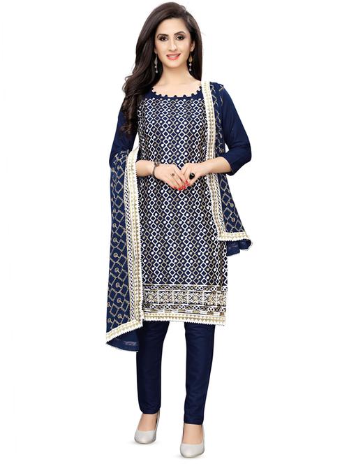 printed unstitched suit - 16875007 - Very Small Image - 1
