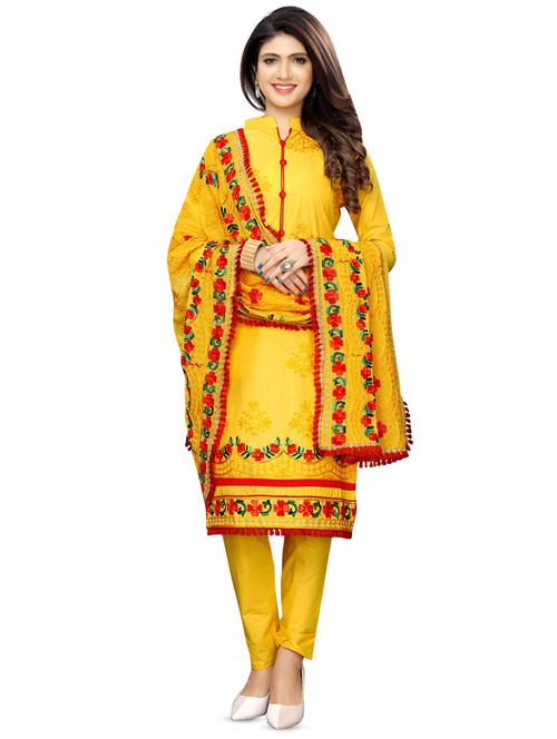 embroidered unstitched suit - 16875015 - Very Small Image - 1