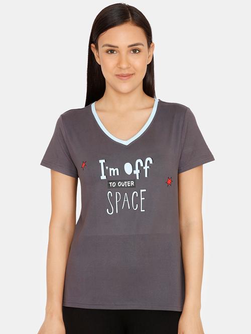 v-neck quirky tee - 16875047 - Very Small Image - 1