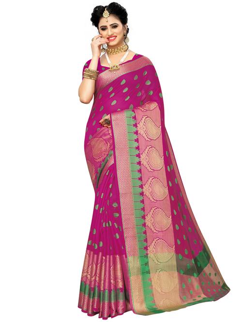 ethnic motif mysore silk saree with blouse - 16876156 - Very Small Image - 1