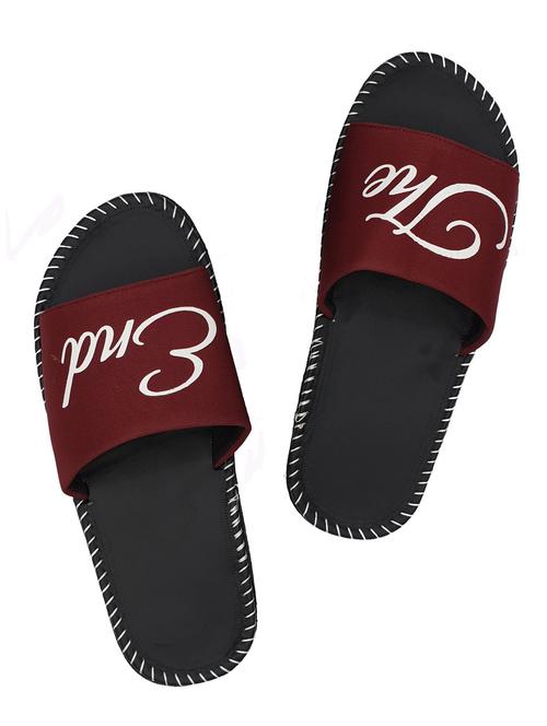 red canvas slip on flip flops - 16876298 - Very Small Image - 1