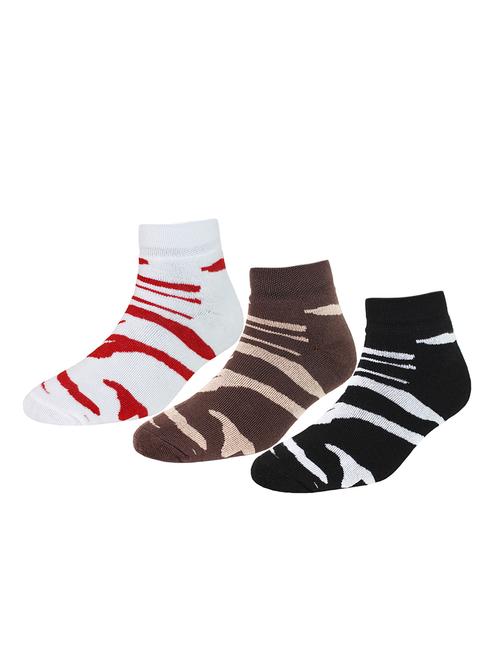 multi colored cotton ankle length sock - 16876682 - Very Small Image - 1