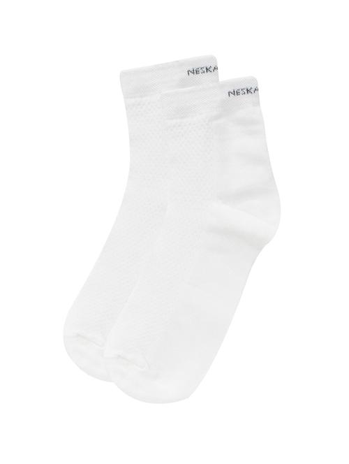 white cotton ankle length socks - 16877044 - Very Small Image - 1