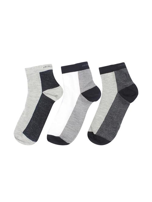 multi colored cotton ankle length socks - 16877076 - Very Small Image - 1