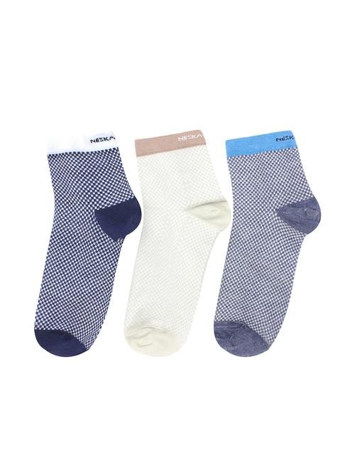 multi colored cotton ankle length socks - 16877085 - Very Small Image - 1