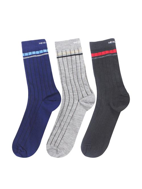 multi colored cotton above ankle length socks - 16877086 - Very Small Image - 1
