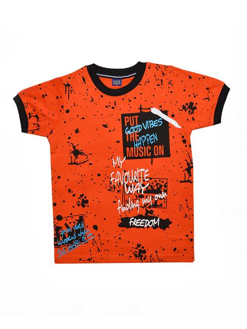 orange cotton tshirt - 16877268 - Very Small Image - 1