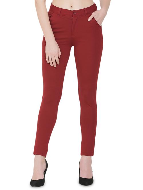 high rise flat front trouser - 16878881 - Very Small Image - 1
