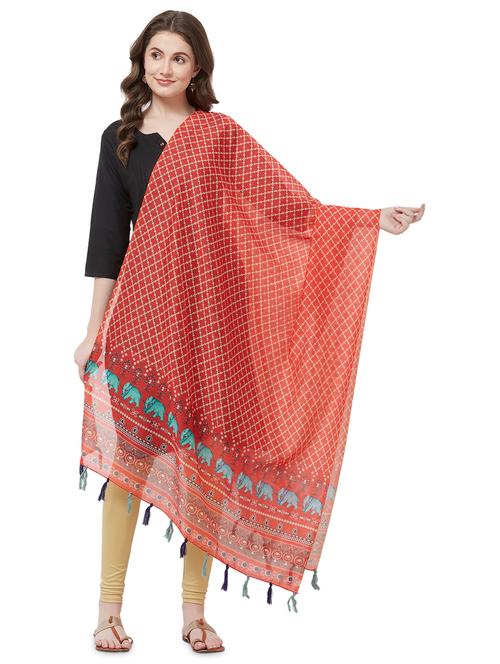 printed woven dupatta - 16879354 - Very Small Image - 1