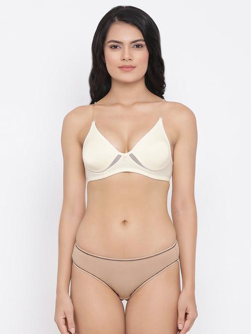 bow patch bra with panty set - 16879506 - Very Small Image - 1
