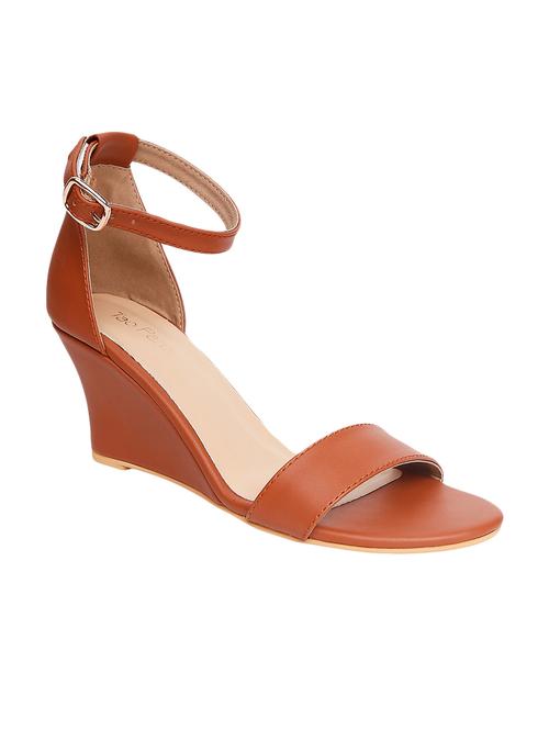 tan closed back wedges - 16879658 - Very Small Image - 1