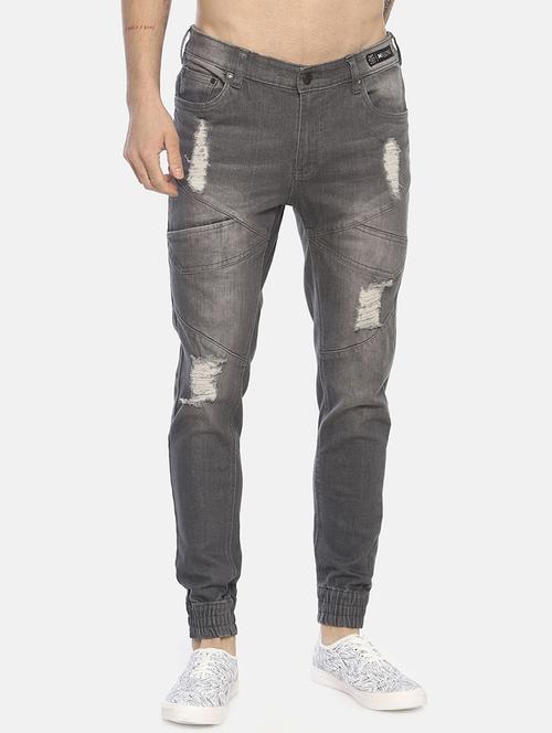 grey ripped jogger - 16879882 - Very Small Image - 1