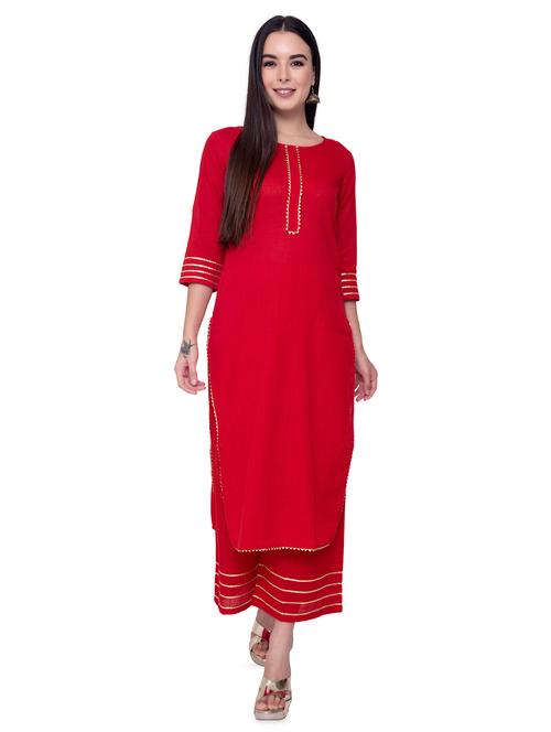solid straight kurta - 16880558 - Very Small Image - 1