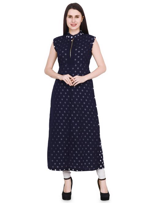 layered polka dot ethnic maxi dress - 16880574 - Very Small Image - 1