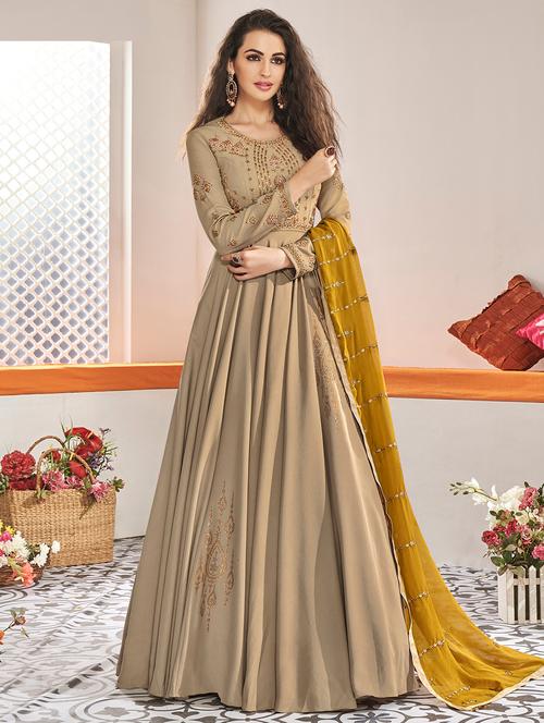 embroidered suits semi-stitched suit - 16880651 - Very Small Image - 1