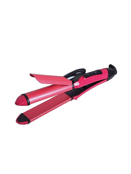 huera hair straightener curling iron multifunctional hair curler ceramic straight and curl hair care styling - 16881790 - Very Small Image - 1