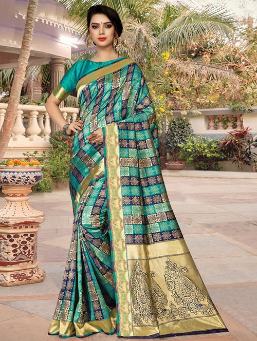 self design bhagalpuri saree - 16882078 - Very Small Image - 1