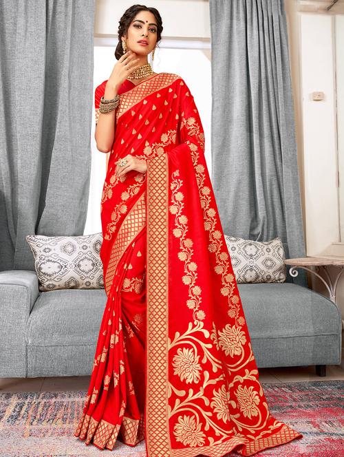 women's banarasi saree - 16882094 - Very Small Image - 1