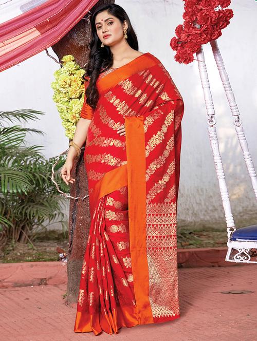 self design bhagalpuri saree - 16882107 - Very Small Image - 1