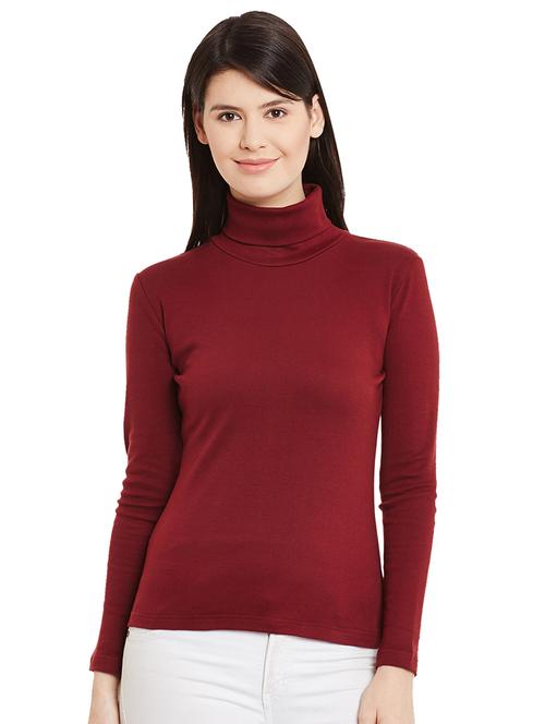 women's plain turtle neck t-shirt - 16883914 - Very Small Image - 1