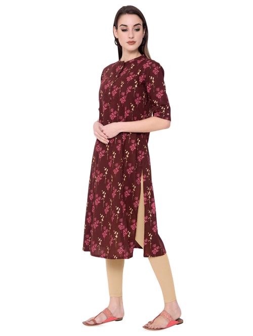 floral straight kurta - 16884063 - Very Small Image - 1