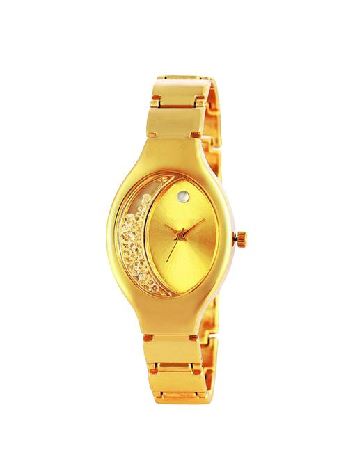 jaycreation gold attractive oval shape dial watch - 16885642 - Very Small Image - 1