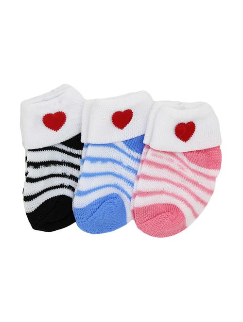 set of 3 multi colored cotton sock - 16886038 - Very Small Image - 1