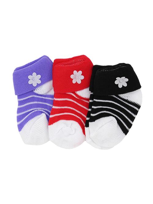 set of 3 multi colored cotton sock - 16886041 - Very Small Image - 1