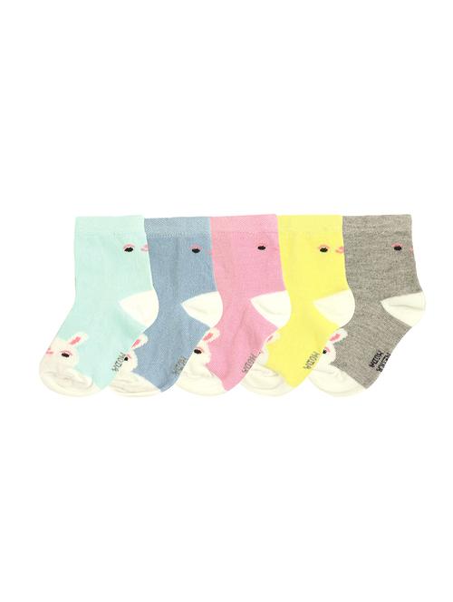 set of 5 multi colored cotton sock - 16886149 - Very Small Image - 1