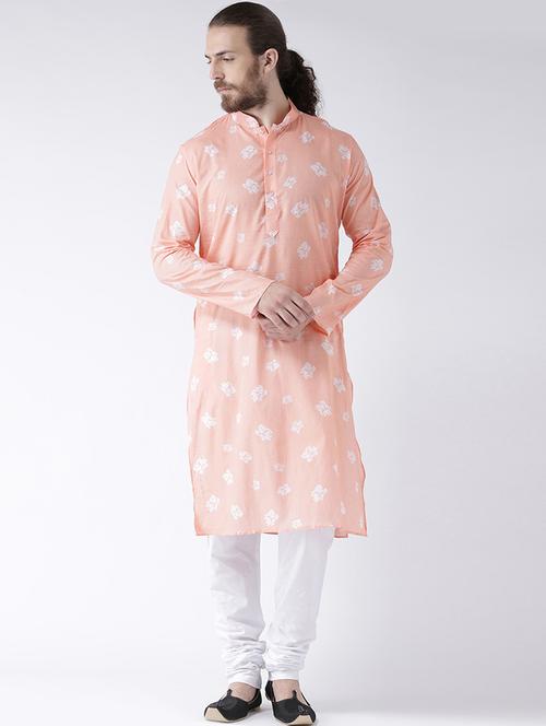 pink linen long kurta - 16886630 - Very Small Image - 1
