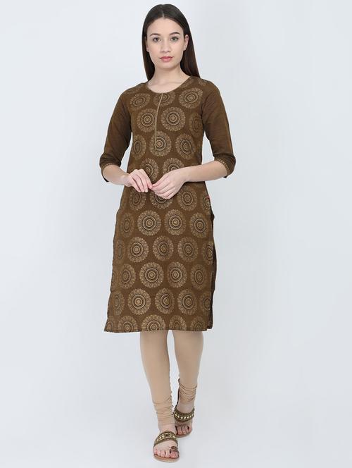 printed straight kurta - 16887680 - Very Small Image - 1
