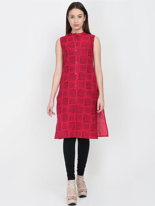 printed straight kurta - 16887684 - Very Small Image - 1