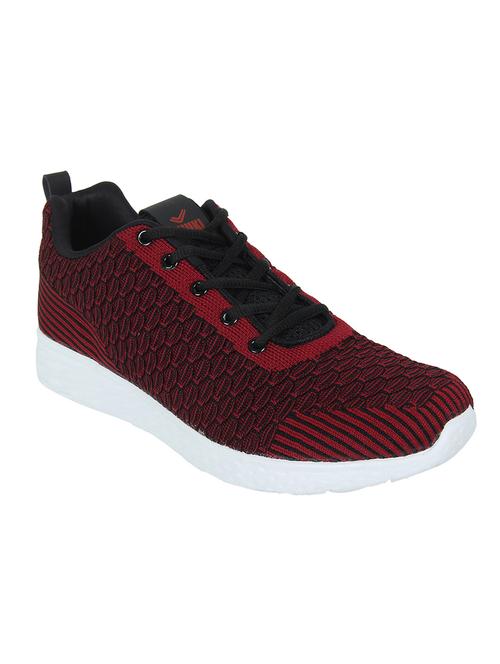 maroon lace up sport shoes - 16888224 - Very Small Image - 1
