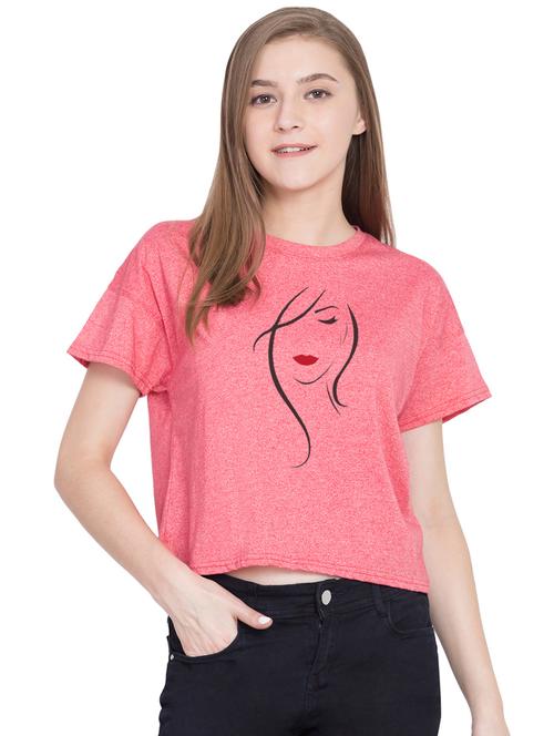 graphic print crop tee - 16889116 - Very Small Image - 1